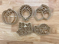 Cookie Cutters for Thanksgiving baking 5/pk