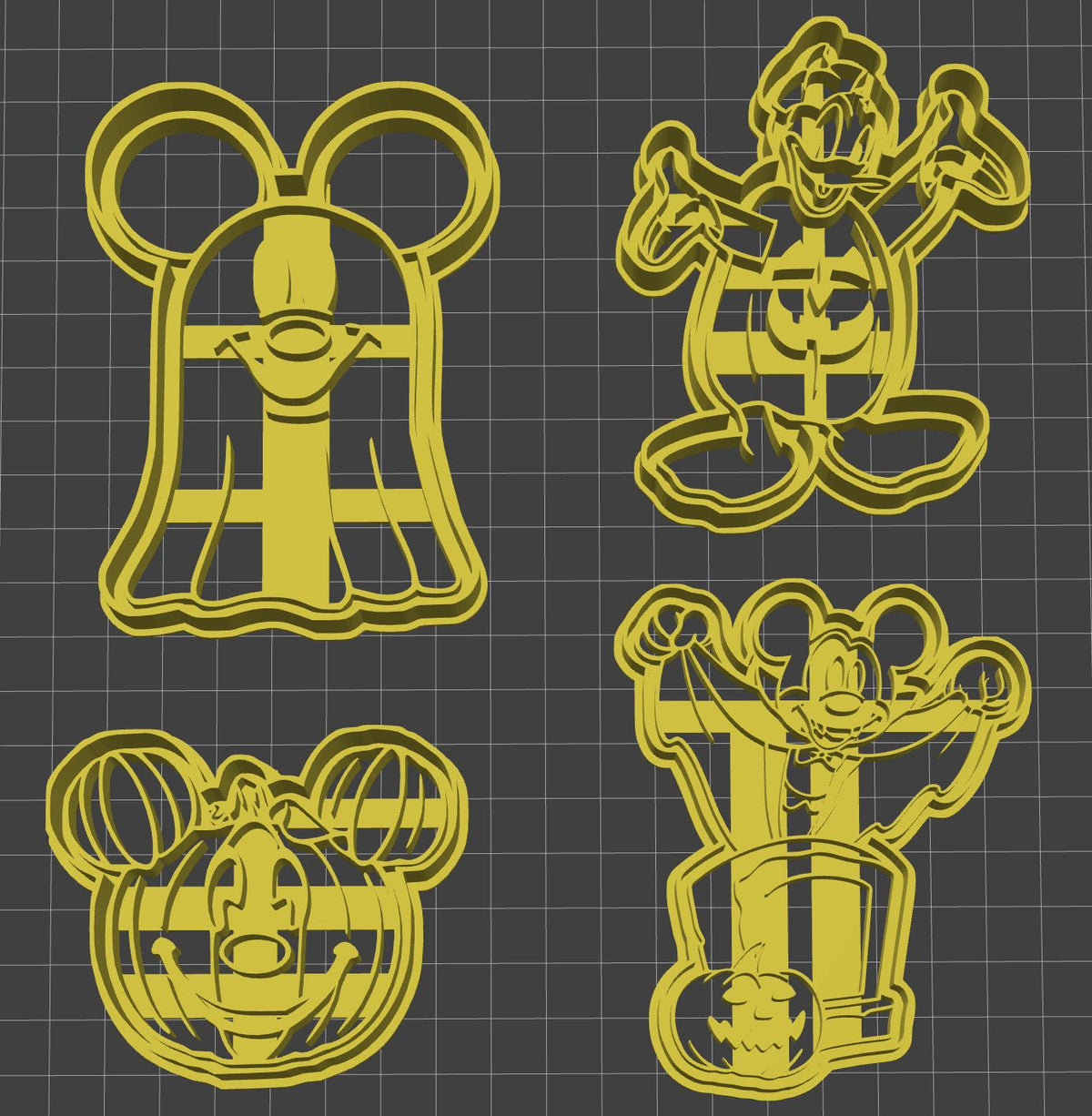 Disney Halloween Cookie Cutters 8/pk