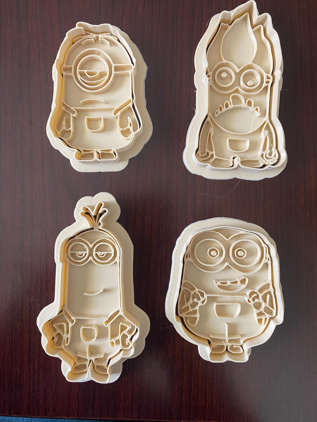 Minion cookie cutters for baking 4/pk