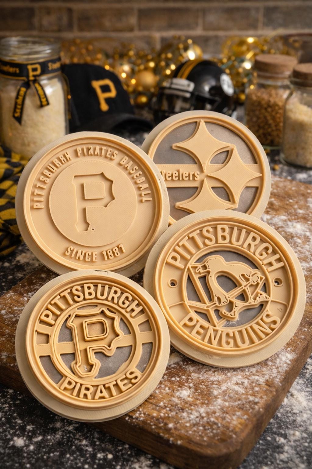 Pittsburg Area Sports Cookie Cutters Set - 4/pk