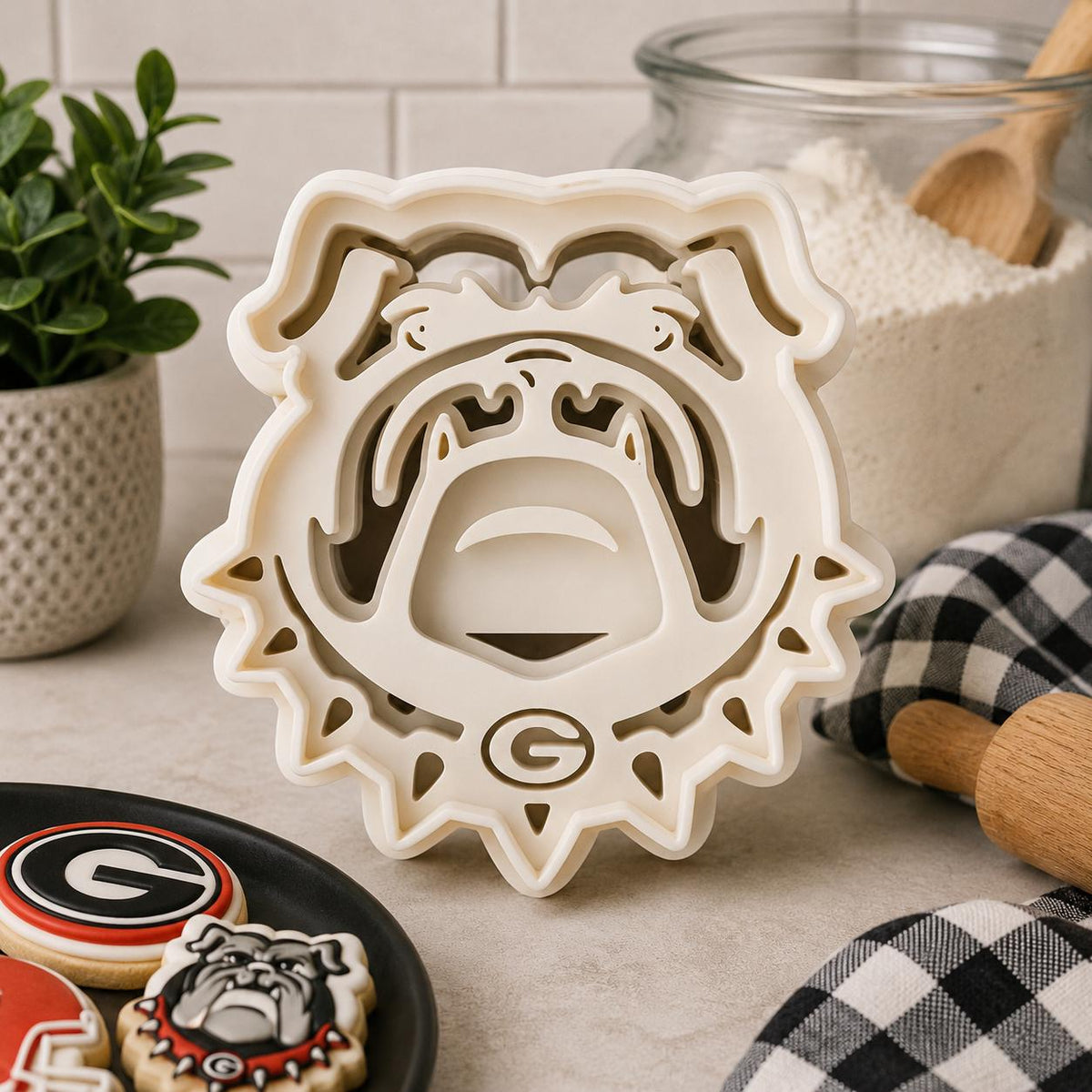 Georgia Bulldogs Inspired Cookie Cutters  Set - 4/pk