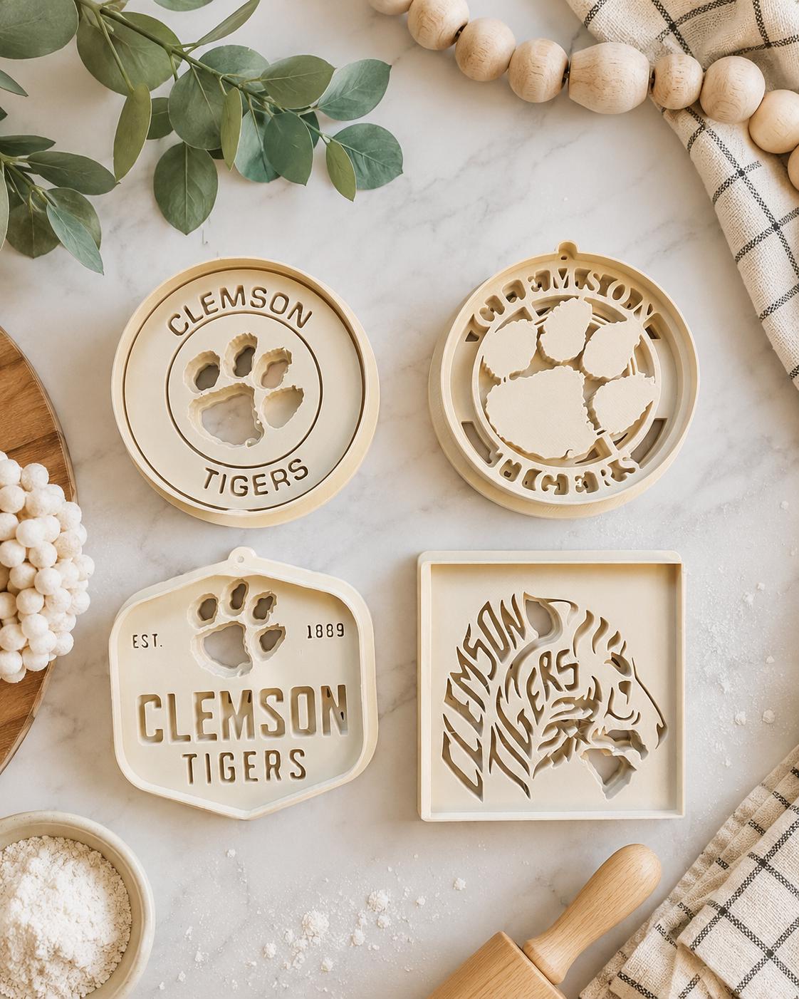 Clemson Tigers Cookie Cutter Set- 4/pk
