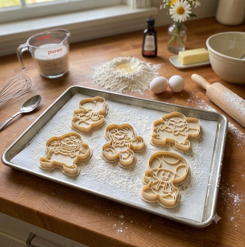 Mario Brothers Cookie Cutter Set – 5/pk