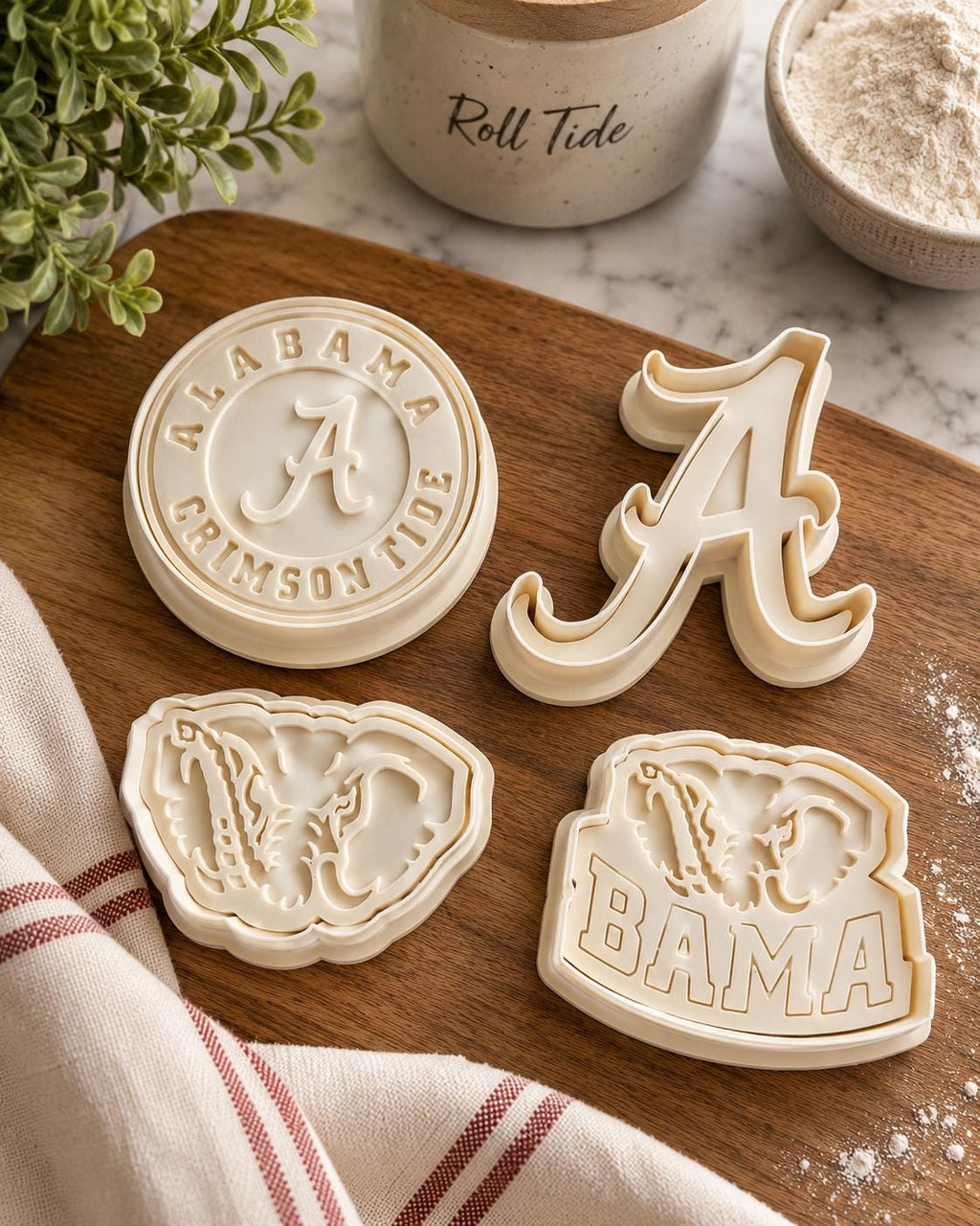 Alabama Crimson Tide Cookie Cutter Set - 4/pk