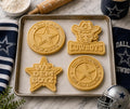 Dallas Cowboys Cookie Cutter Set – 4pc Set, 3D Printed Football Fan Baking Tools