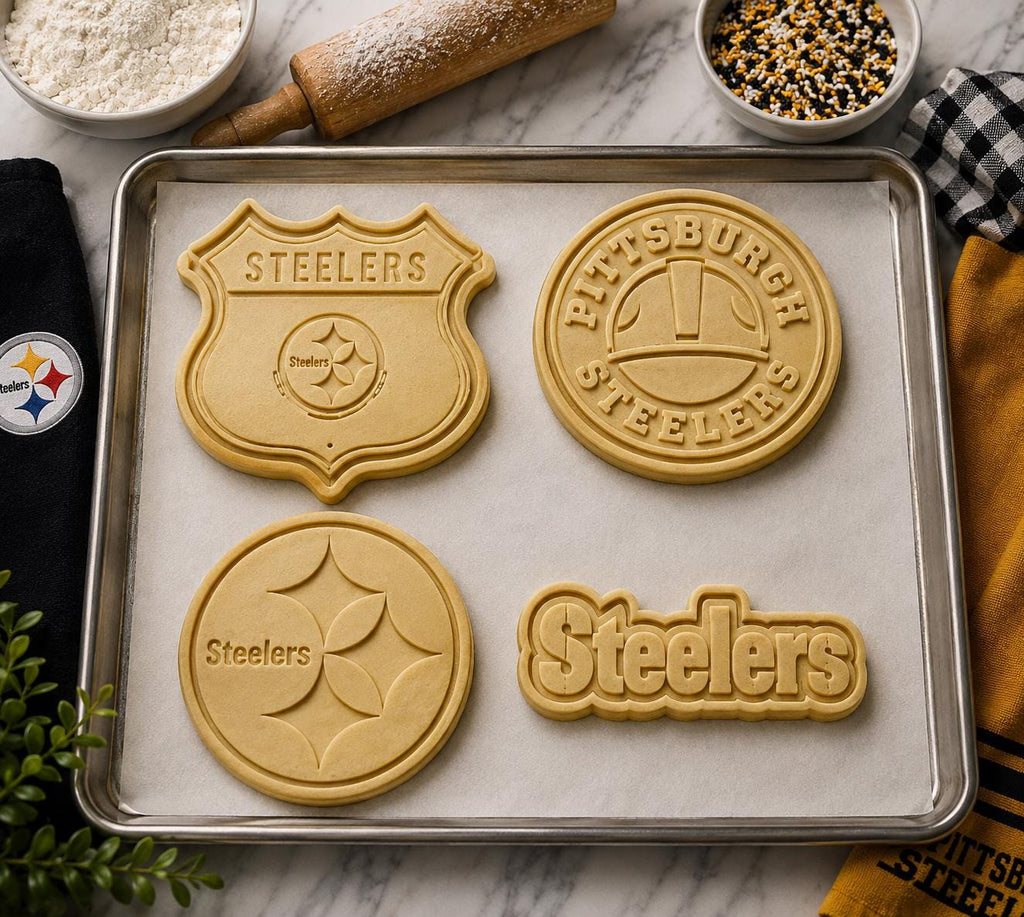Pittsburgh Steelers Cookie Cutters – 4pc Set