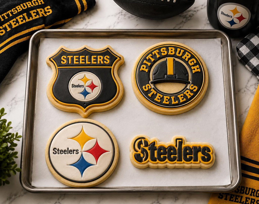 Pittsburgh Steelers Cookie Cutters – 4pc Set