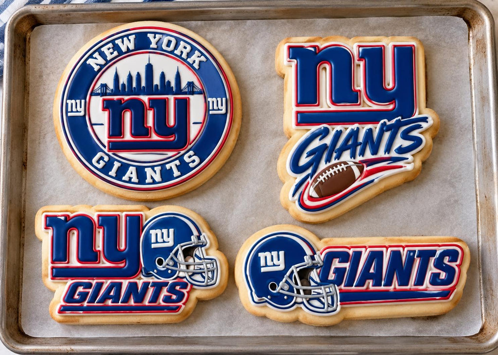 New York Giants Inspired Cookie Cutters – 4pc Set