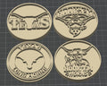Texas Longhorns Inspired Cookie Cutters – Set of 4