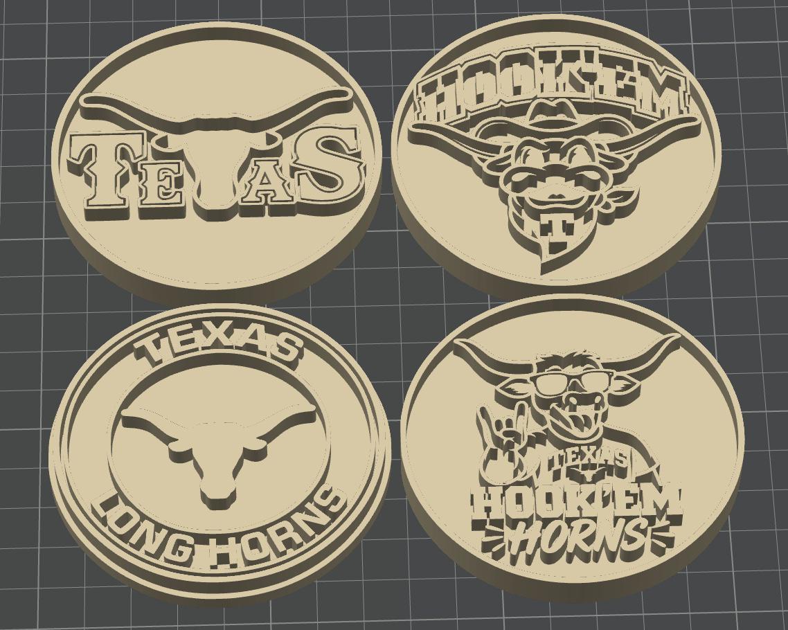 Texas Longhorns Inspired Cookie Cutters – Set of 4