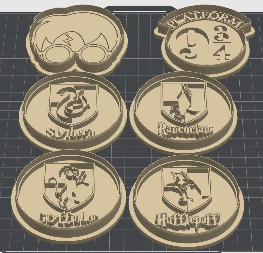 Harry Potter Magic Wizard School Cookie Cutter Set of 6