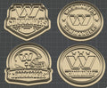 Washington Commanders Inspired Cookie Cutters – 4pc Set