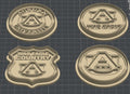 Auburn Football  | War Eagle Cookie Cutters Set - 4/pk