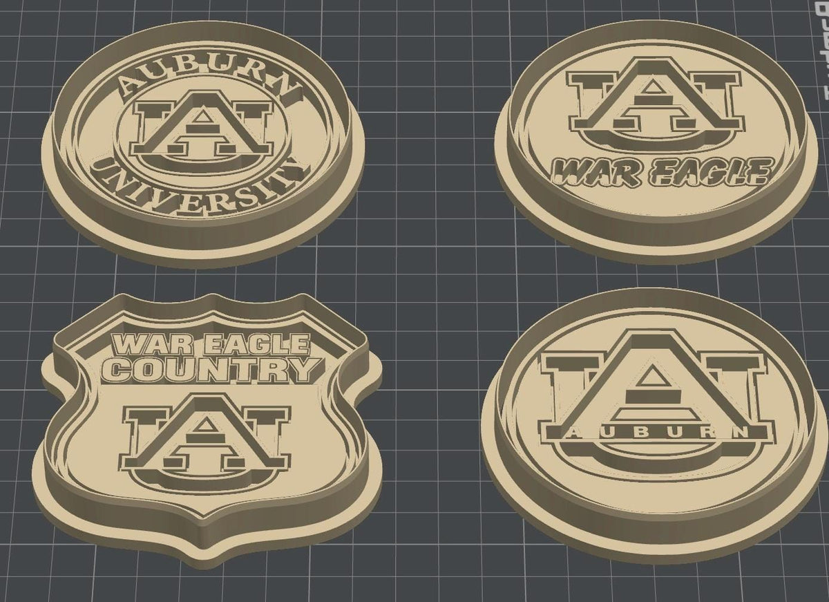 Auburn Football  | War Eagle Cookie Cutters Set - 4/pk