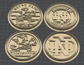 Notre Dame Inspired Cookie Cutters – Set of 4