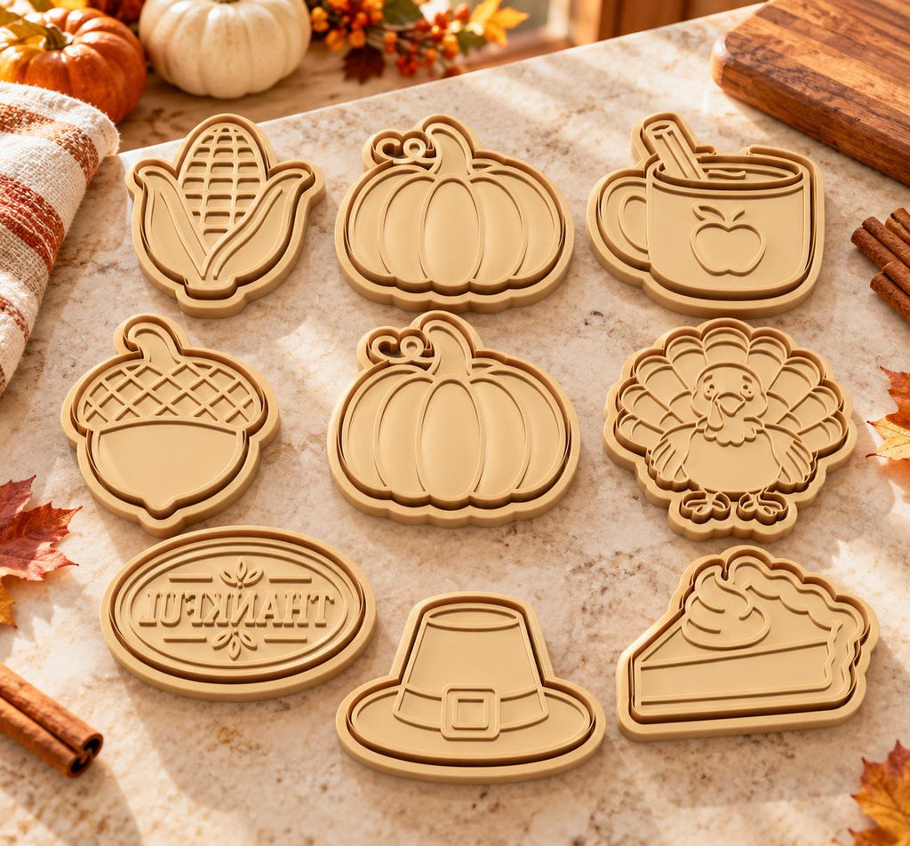 Thanksgiving Inspired Cookie Cutter Set of 9