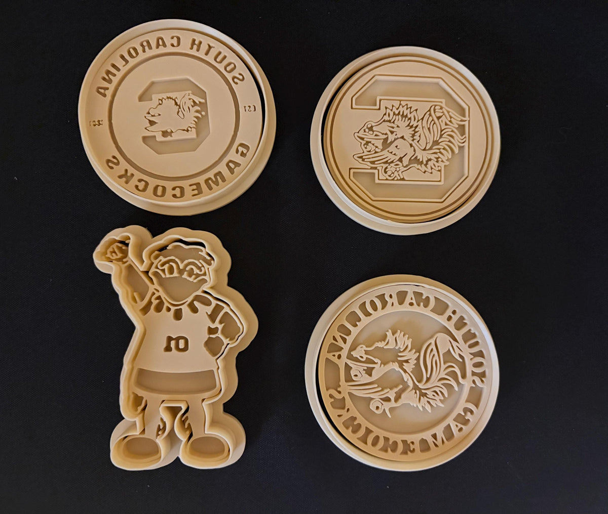 South Carolina Gamecocks-Inspired Cookie Cutter Set - 4/pk